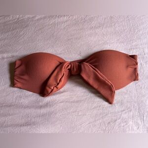 Somerfield swim Airlie bandeau top in rust size large